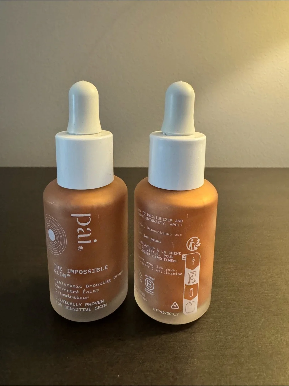 Pai Skincare The Impossible Glow Bronzing Drops 1 oz 30 ml Full Size 7/26 X2